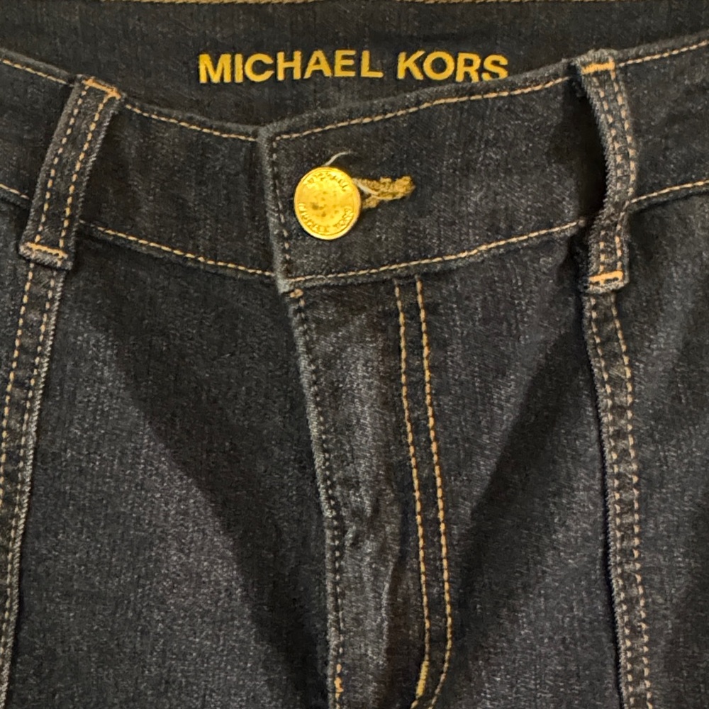 Michael Kors Women's Dark Blue Flare Jeans